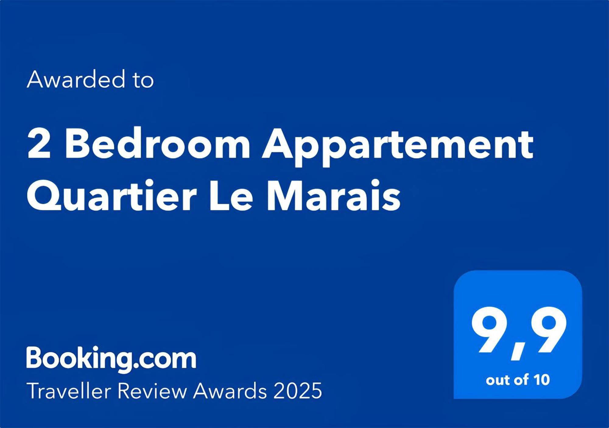 2 Bedroom Appartement Quartier Le Marais Free Netflix باريس المظهر الخارجي الصورة