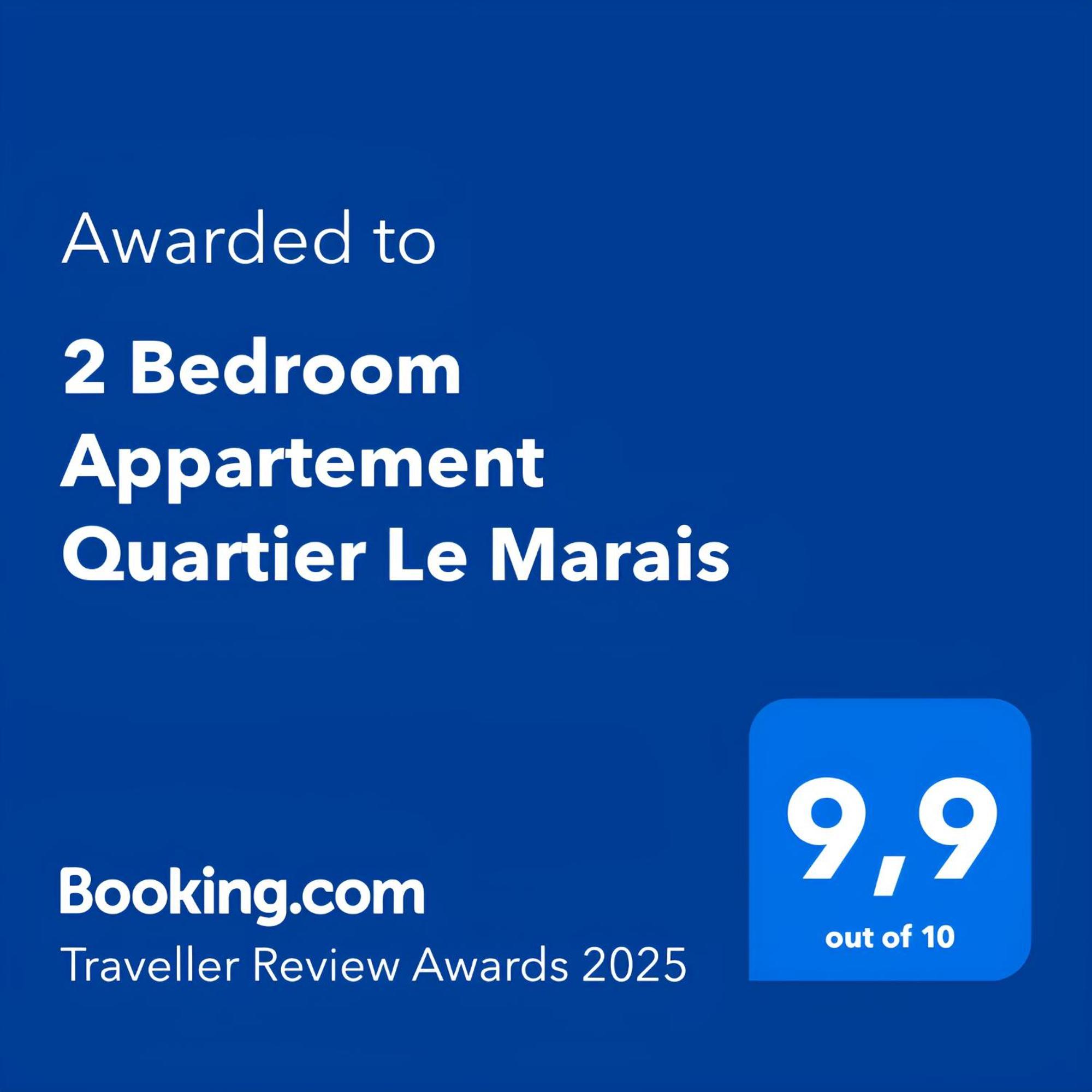 2 Bedroom Appartement Quartier Le Marais Free Netflix باريس المظهر الخارجي الصورة